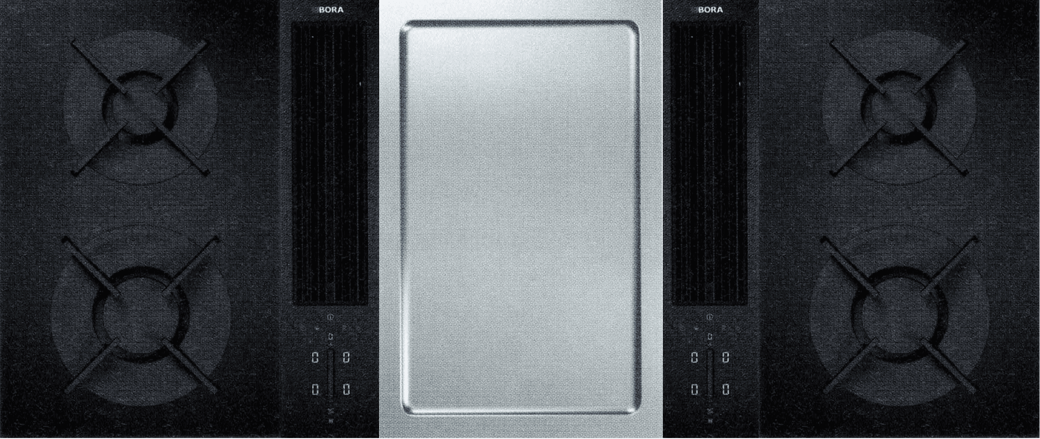 CLASSIC2.0 TRI-2G1T SHINE - Bora Cooking Hob Extractor Systems