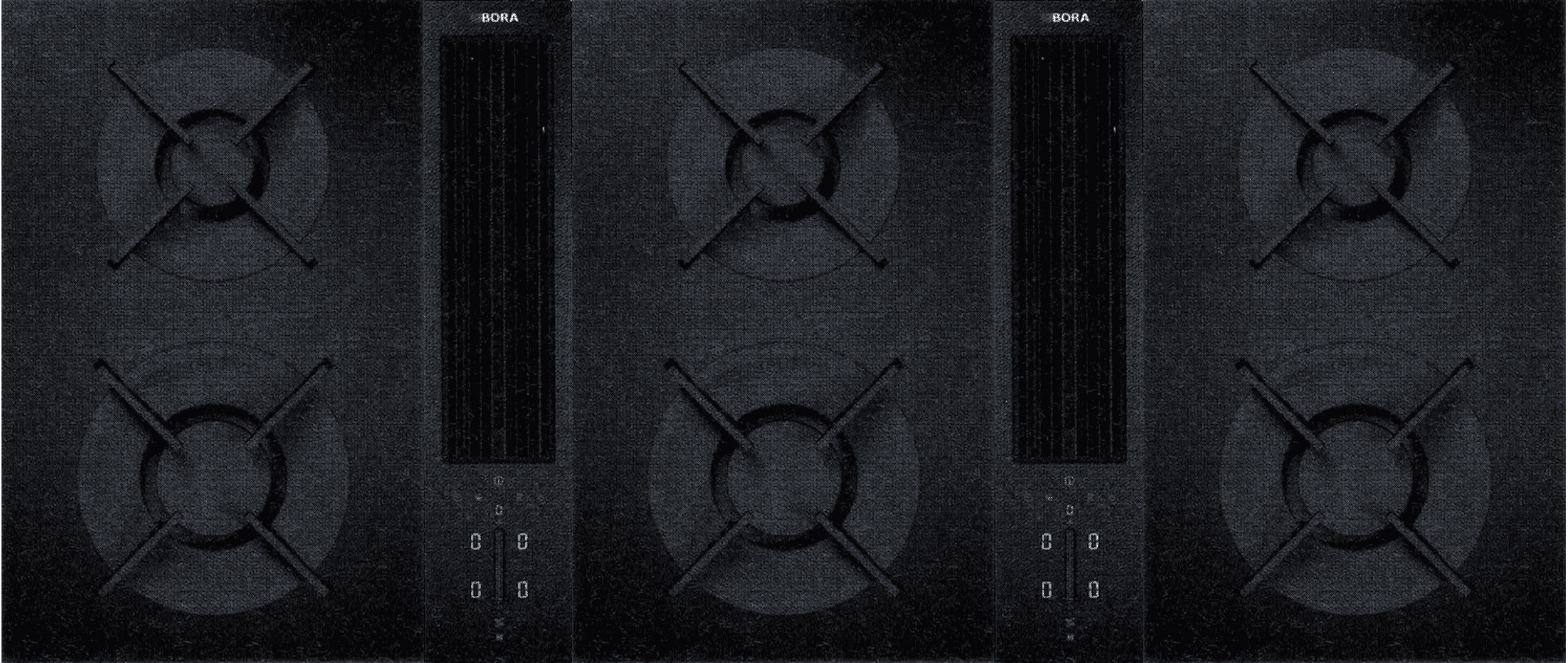 CLASSIC2.0 TRI-G SHINE- Bora Cooking Hob Extractor Systems