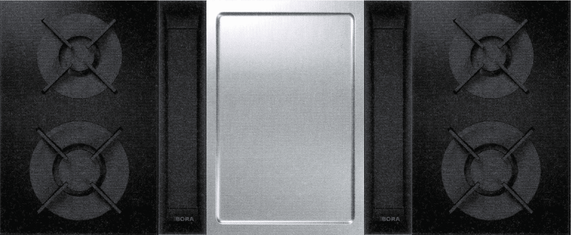 PRO3.0 TRI-2G1T MAT - Bora Cooktop Extractor Systems