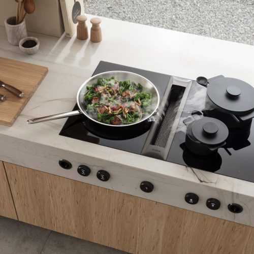 BORA Pro 3.0 DUO cooktop extractor in a modern kitchen, available in the UAE.