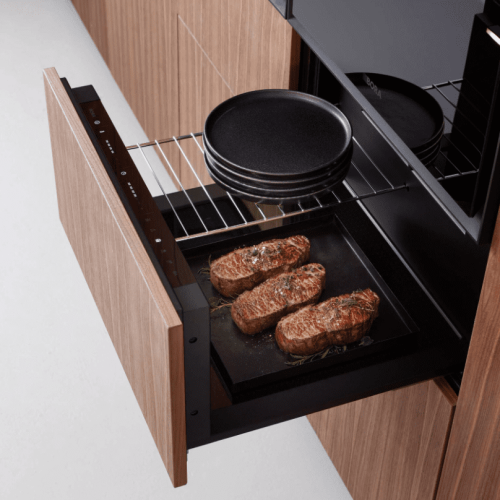 Drawer for Bora XBO, steam oven. In a modern kitchen